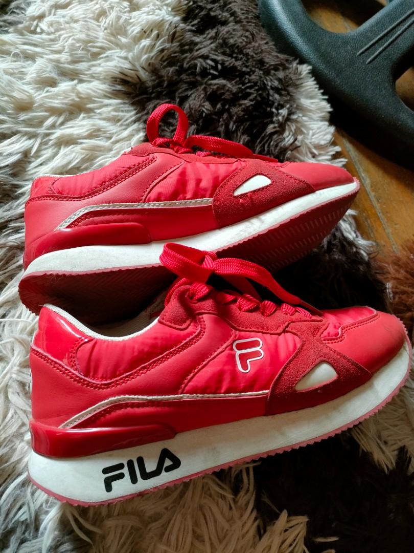 Womens red fila shoes new arrivals