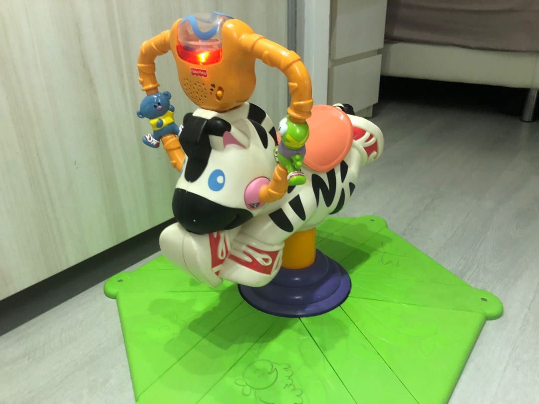 Fisher Price Bounce and Spin Zebra, Hobbies & Toys, Toys & Games on