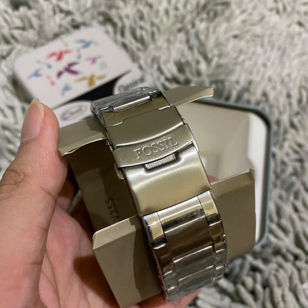 FOSSIL WATCH SILVER, Barang Mewah, Jam 
