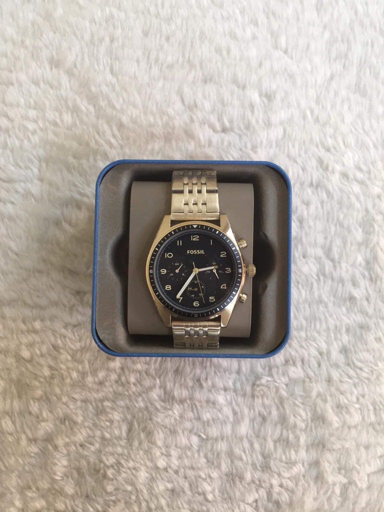 FOSSIL WILKIN MULTIFUNCTION GOLD TONE 