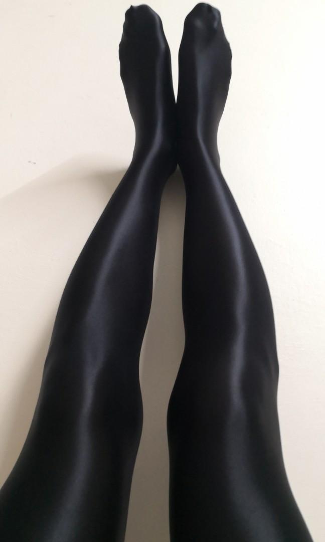 Glossy true black tights Women s Fashion Watches Accessories