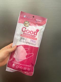 Good manner 韓國口罩 粉紅色 KF9464166779568001110