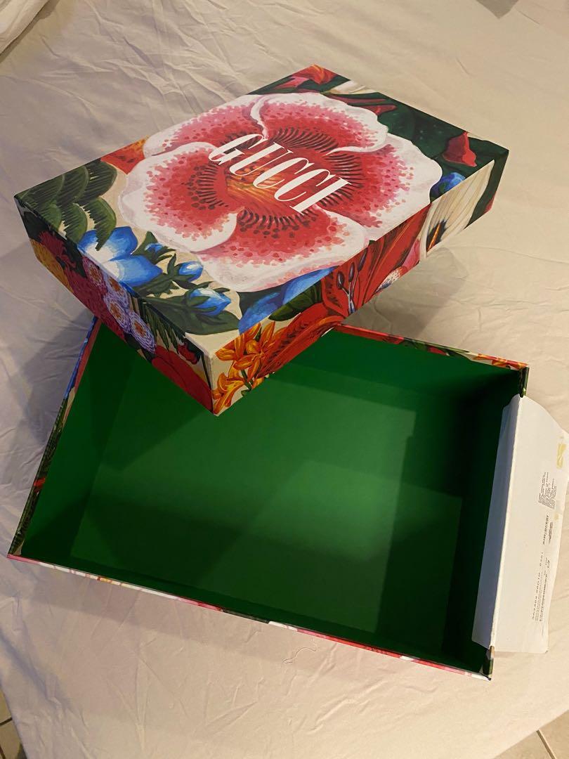 GUCCI Shoe Box (Category: Luxury Accessories) located in Mandaluyong City. Submitted by yohjivangarcons (Listing ID 1158194869, Image 3). Description: Contained sandals bought from Gucci Jakarta.