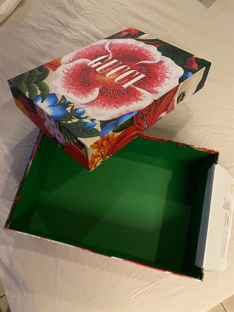 GUCCI Shoe Box (Category: Luxury Accessories) located in Mandaluyong City. Submitted by yohjivangarcons (Listing ID 1158194869, Image 2). Description: Contained sandals bought from Gucci Jakarta.
