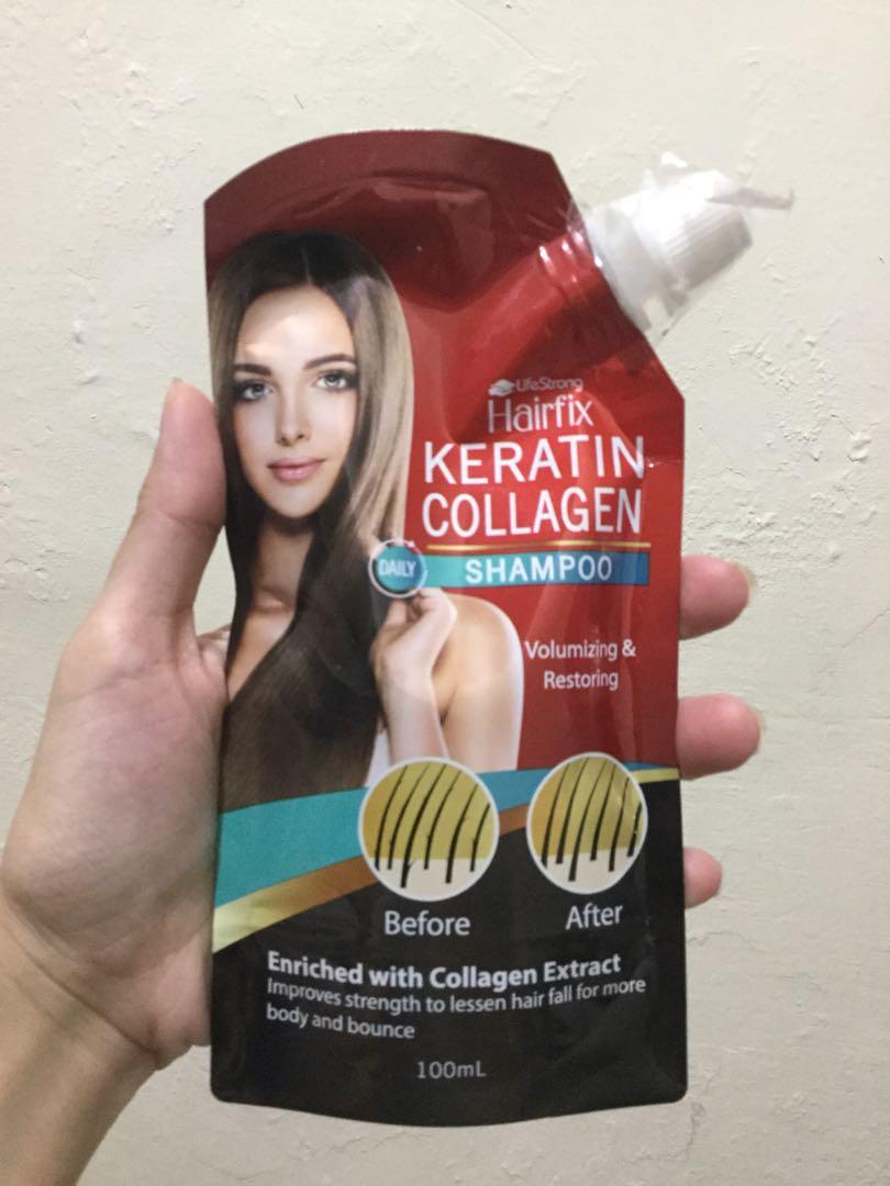 Hairfix Keratin Collagen Shampoo, Beauty & Personal Care, Hair on Carousell