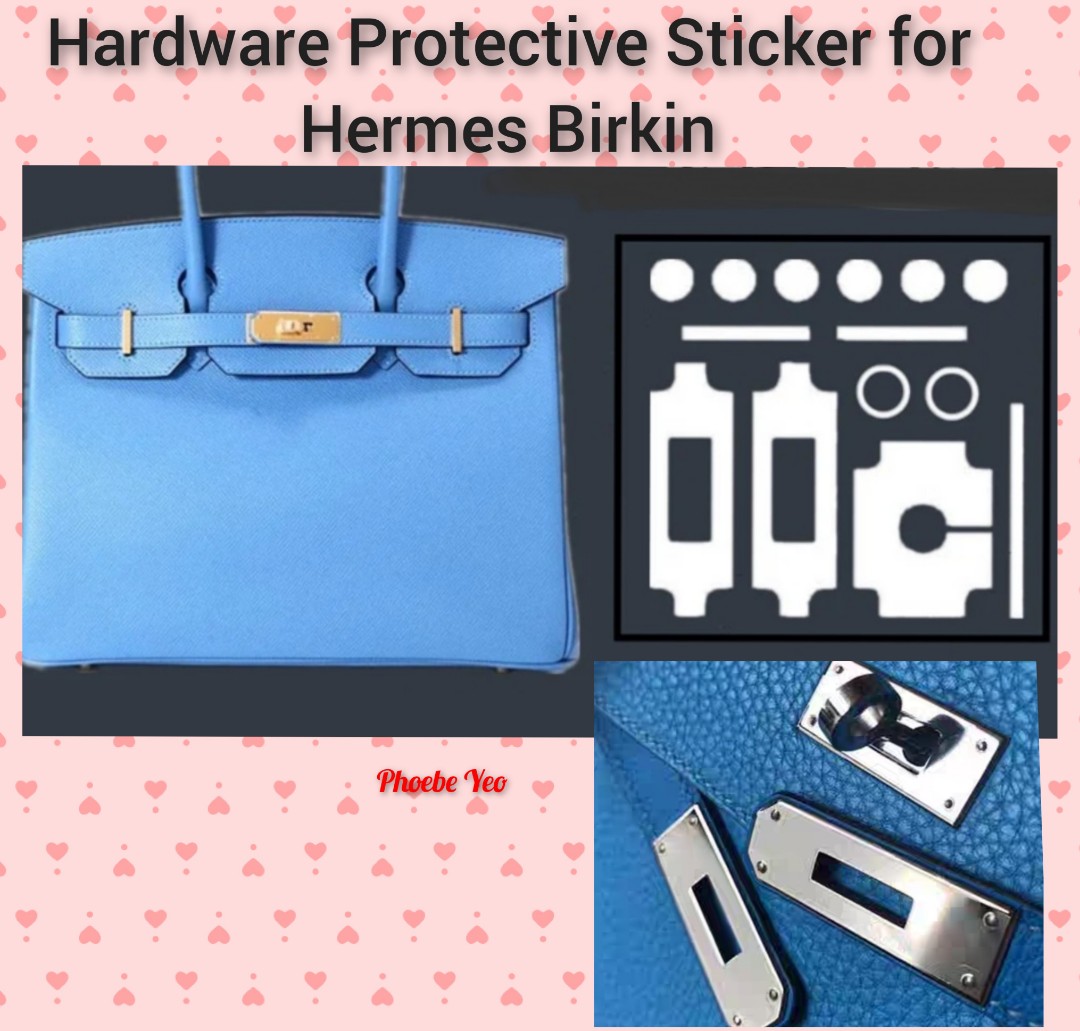 GOODLUXE Hardware Protective film for Birkin 30 and 35 Hardware protector  for Birkin 30 or 35 Hardware protective sticker for Birkin 30,35 Hardware  protection, Clear, (BK30/35) 
