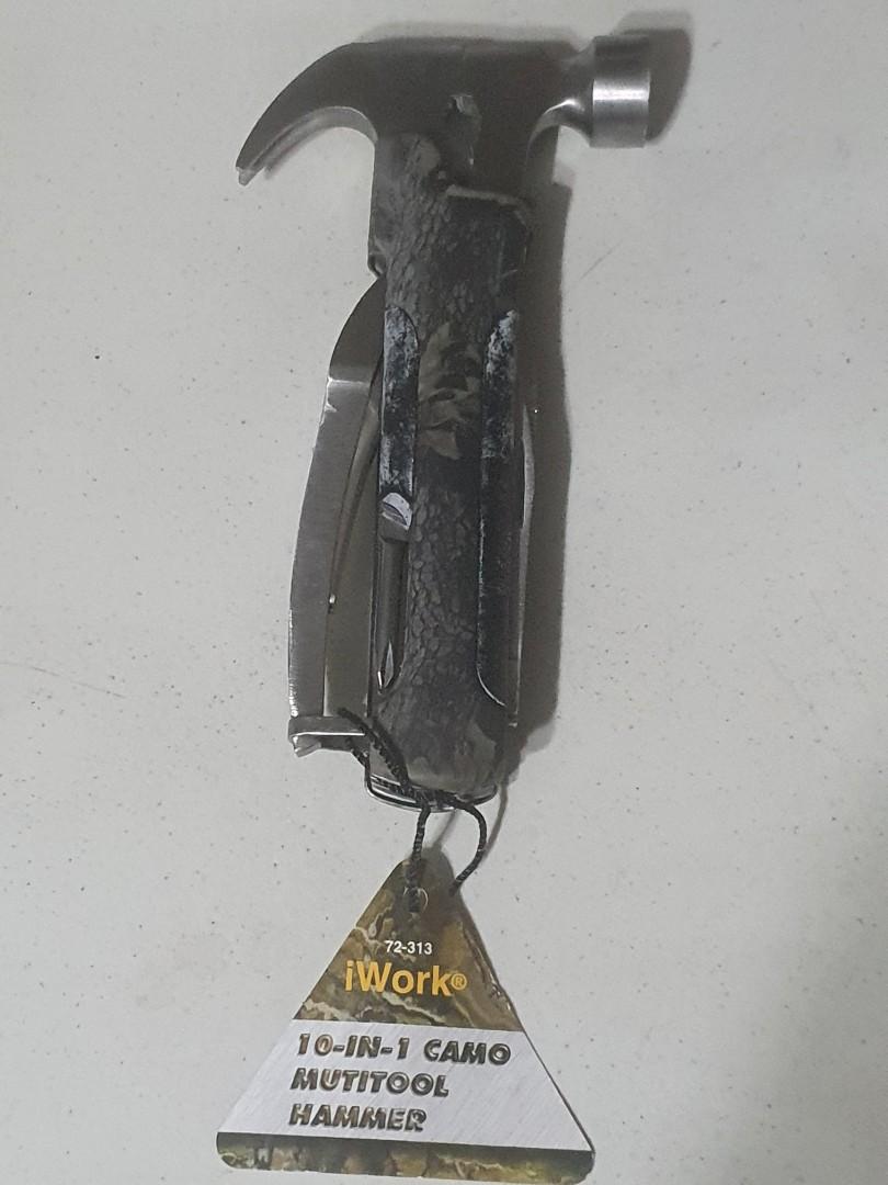 I WORK 10 in 1 Camo Multi Tool (Category: Home Improvement Tools & Accessories) located in Mandaluyong City. Submitted by vefj888 (Listing ID 1158297678, Image 1). Description: 10 in 1 Multi Tool by Olympia Tools Stainless Steel Made in China 3 unit available.