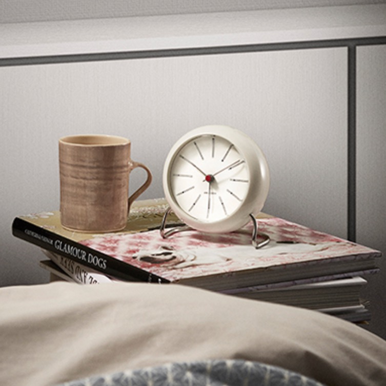 Iconic Arne Jacobsen Table Clock (with alarm), Furniture & Home Living