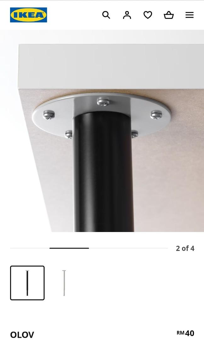 IKEA Adjustable Table legs 60 CM to 90 CM, Furniture & Home Living