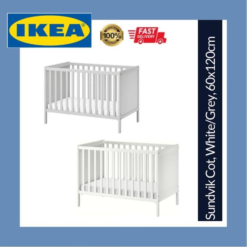 IKEA SUBDVIK Baby Cot Adjustable Height, Babies & Kids, Baby Nursery