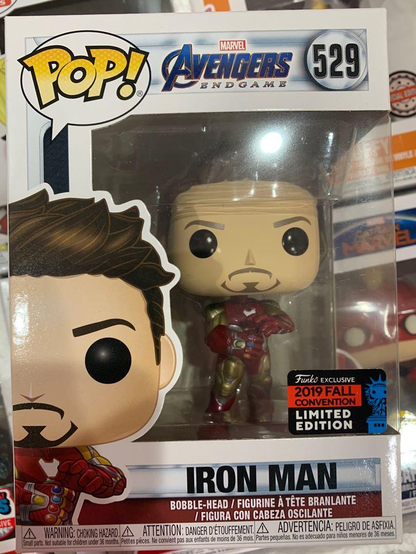 Funko Pop! Marvel: Avengers Endgame - Tony Stark (Iron Man 3) with  Gauntlet, Fall Convention Exclusive