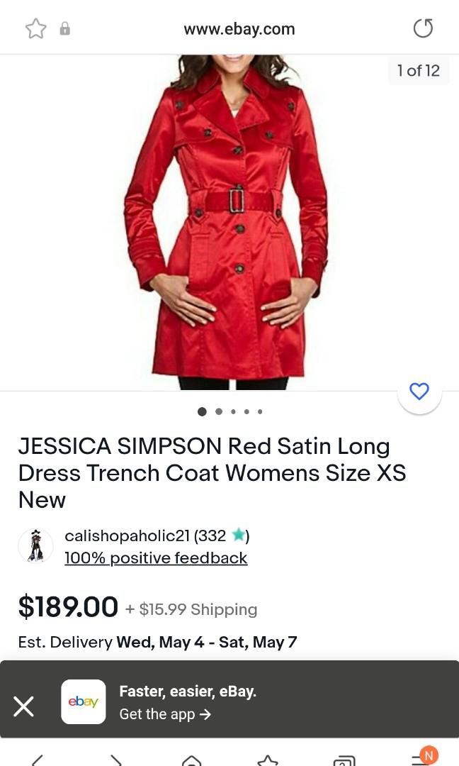 Jessica Simpson trench coat Usd 189!, Women's Fashion, Coats, Jackets and  Outerwear on Carousell