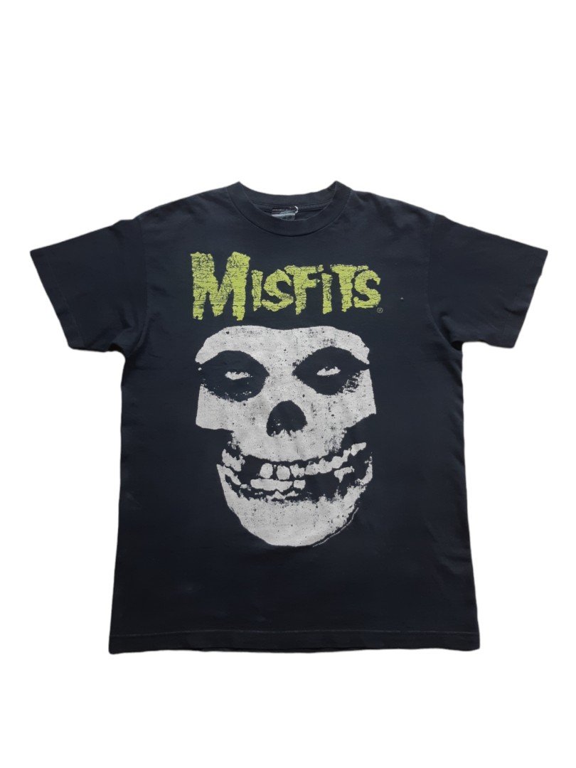 Kaos band vintage misfits, Fesyen Pria 