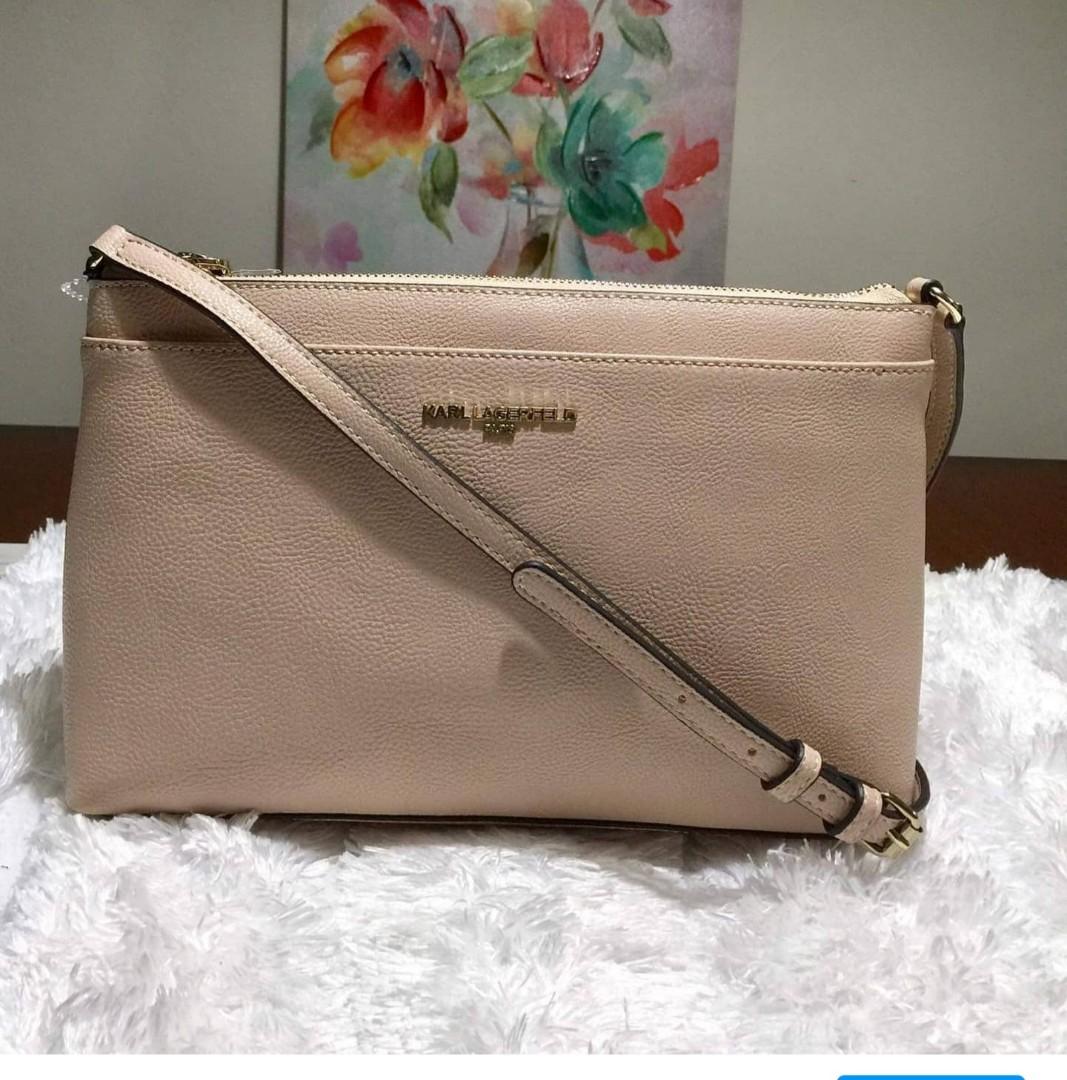 Karl Lagerfeld Box Clutch Bag, Luxury, Bags & Wallets on Carousell