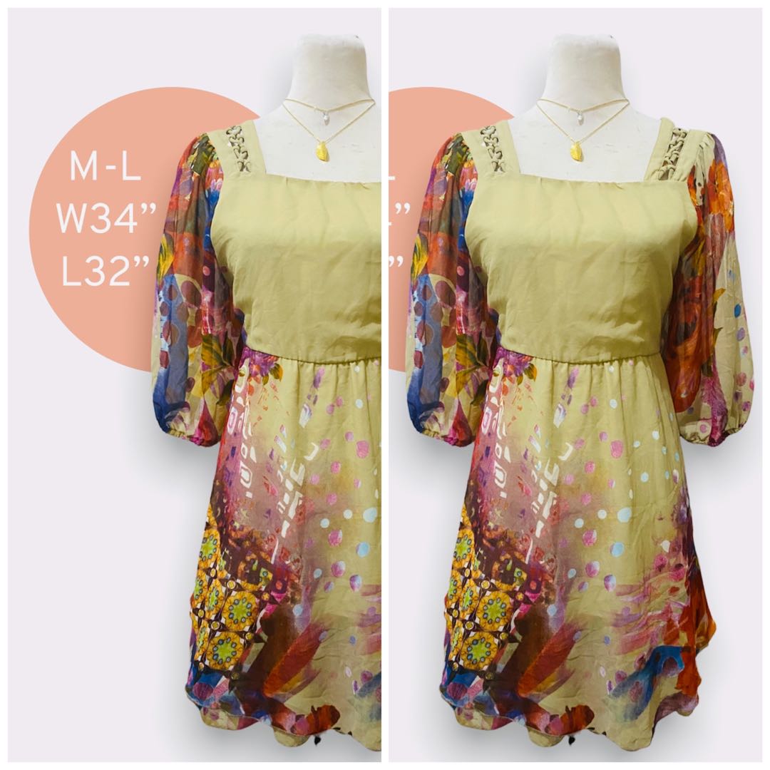 KOREAN MINI COLOR DRESS, Women's Fashion, Dresses & Sets, Dresses on