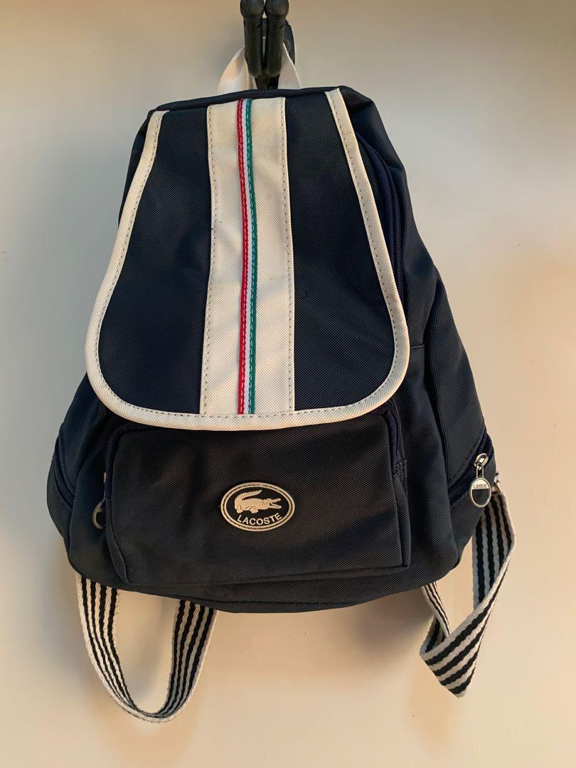 Lacoste Navy Blue Mini Backpack, Women 