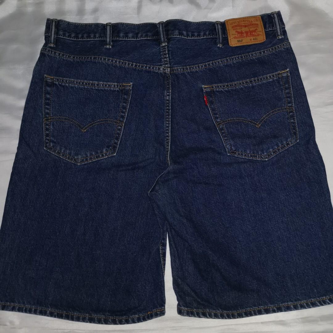 Levi's 550 Shorts (Blue) L24 x W40, Men 