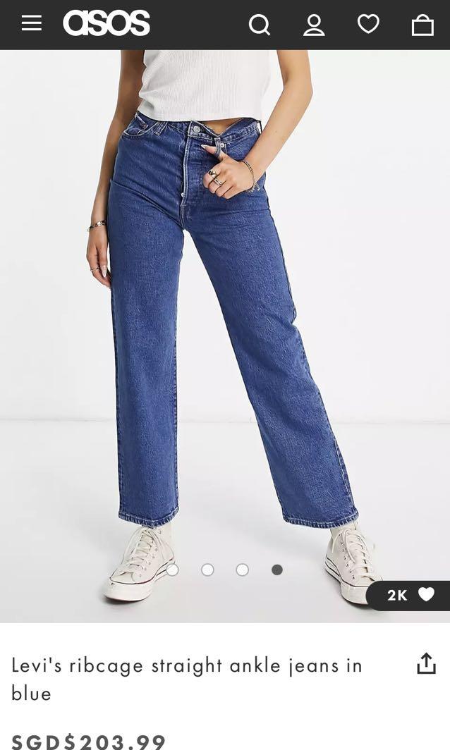 Levi s Ribcage Jeans Women s Fashion Bottoms Jeans Leggings