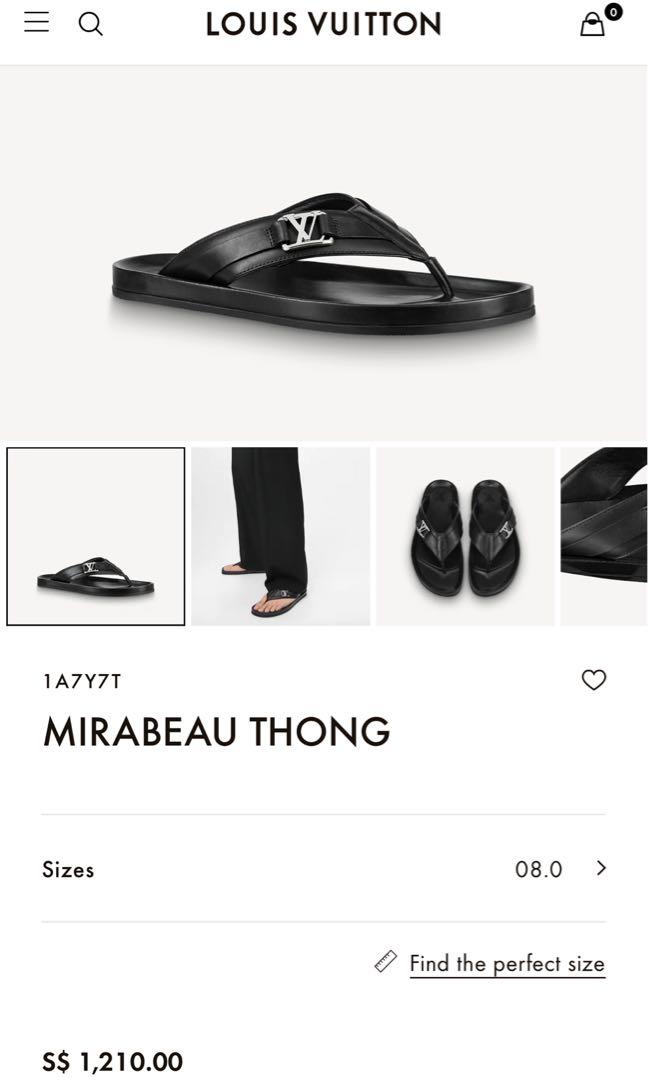 Louis Vuitton Mirabeau Thong Sandals