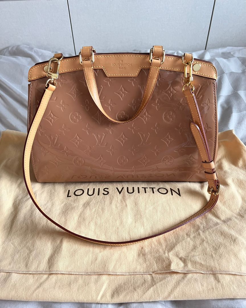 Louis Vuitton Brea MM in Rose Velour Vernis - SOLD