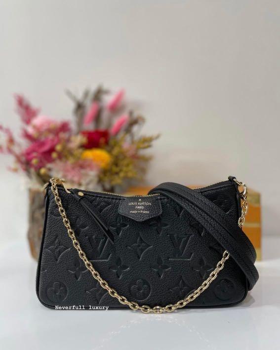 Louis Vuitton Empreinite Easy Pouch On Strap Black for Sale in