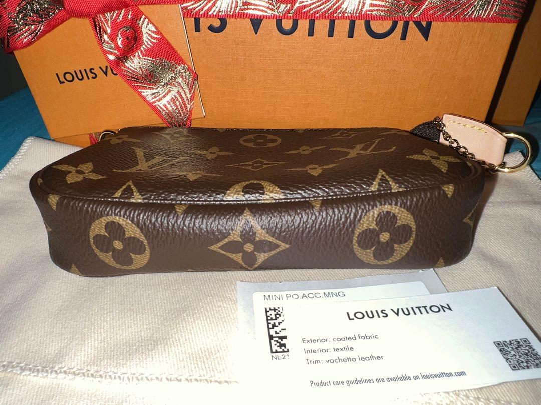 LOUIS VUITTON Mini Pochette Bicolor Monogram Empreinte Accessoires Pou