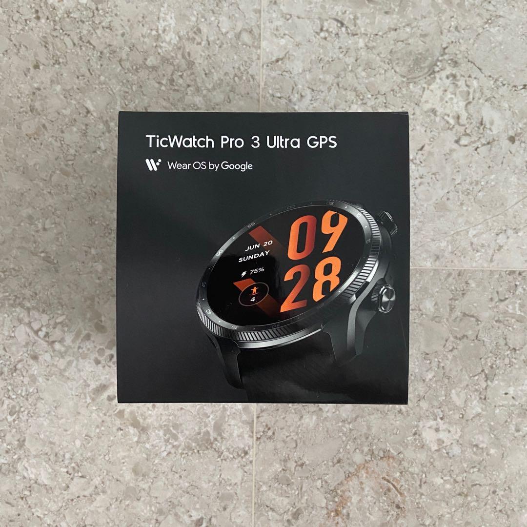 Mobvoi TicWatch Pro 3 Ultra GPS Smartwatch - Shadow Black, Mobile Phones \u0026  Gadgets, Wearables \u0026 Smart Watches on Carousell