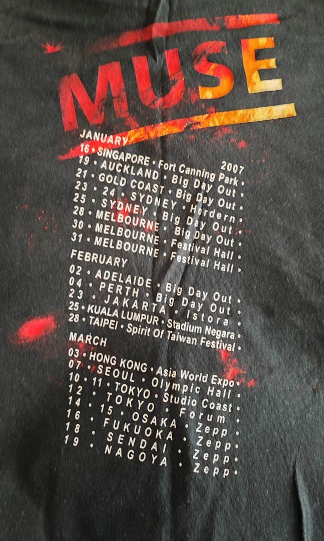 Muse tour t shirt deals