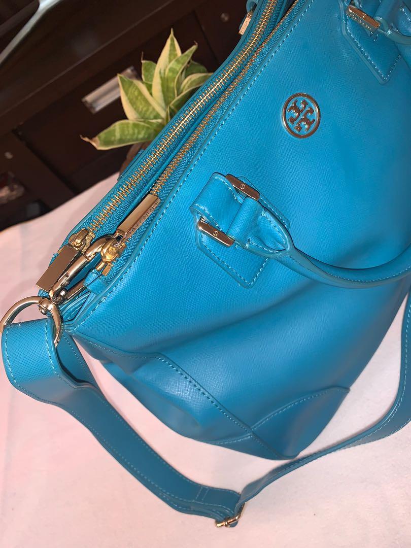 Tory Burch Electric Eel Robinson Saffiano Leather Trapezium Tote