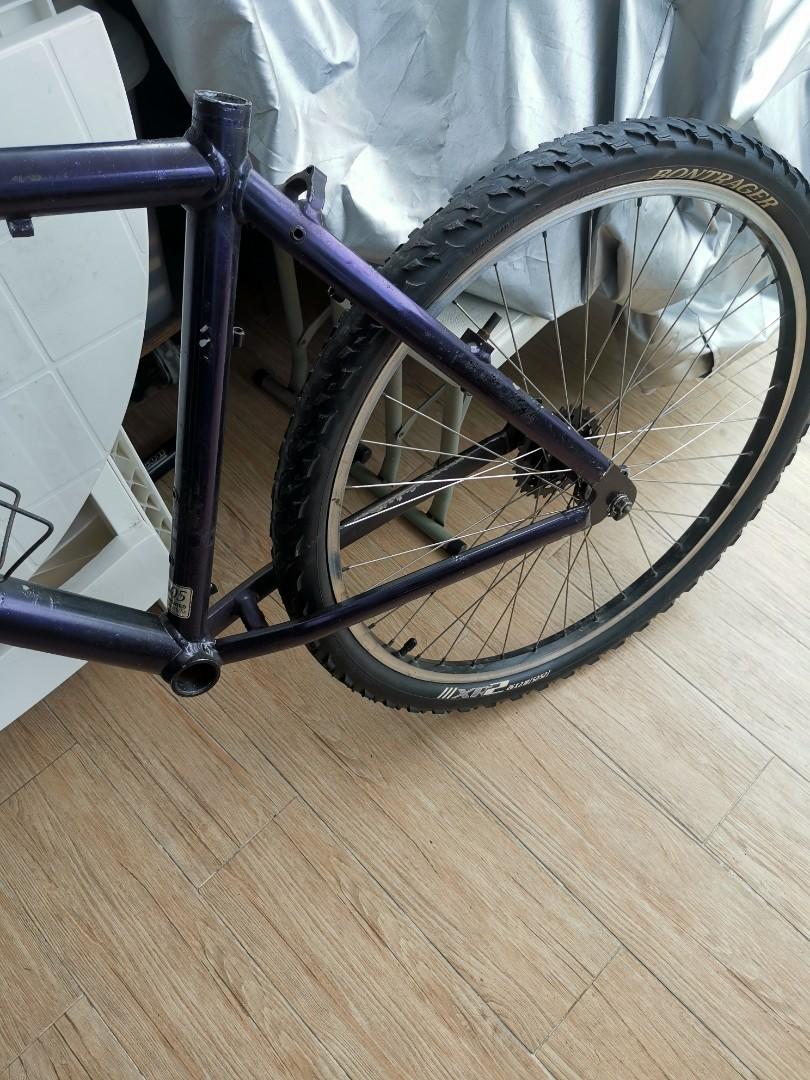 Old bicycle mtb bike frame set EXPERT 7005 series heat treated