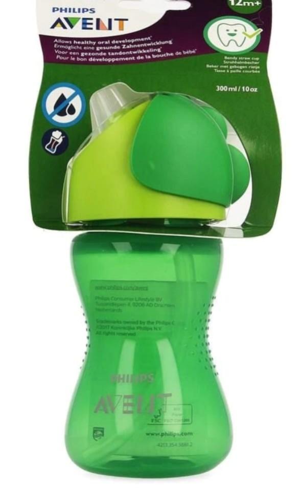 Philips Avent My Brendy Straw Bottle/Cup, Green, Babies & Kids, Nursing