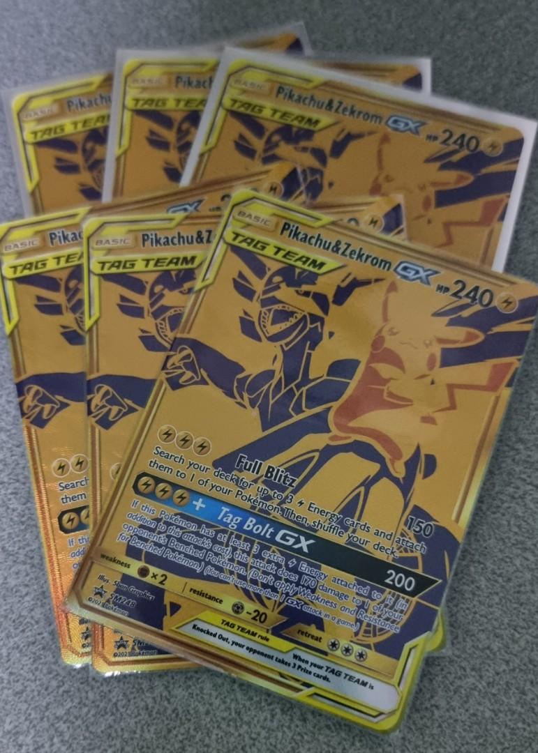 Pikachu & Zekrom GX promo SM248, Hobbies & Toys, Toys & Games on Carousell
