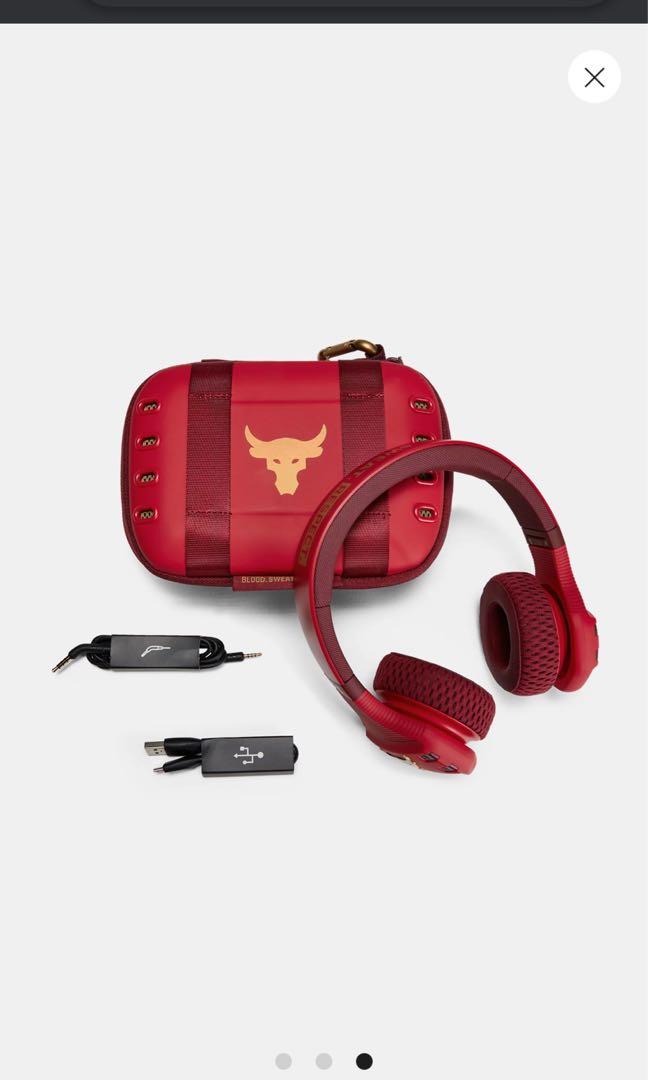 Project rock shop headphones red