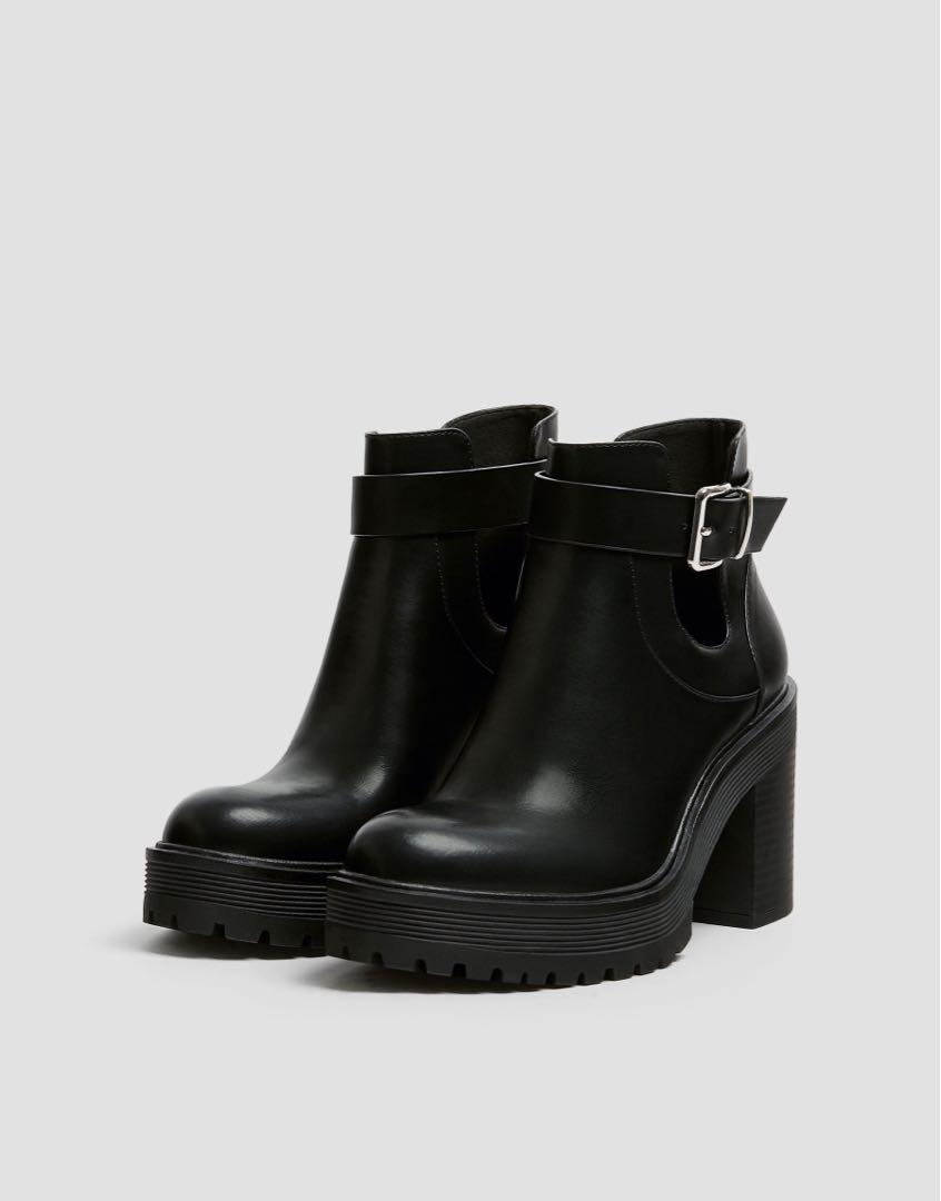 Pull and bear cut top out boots