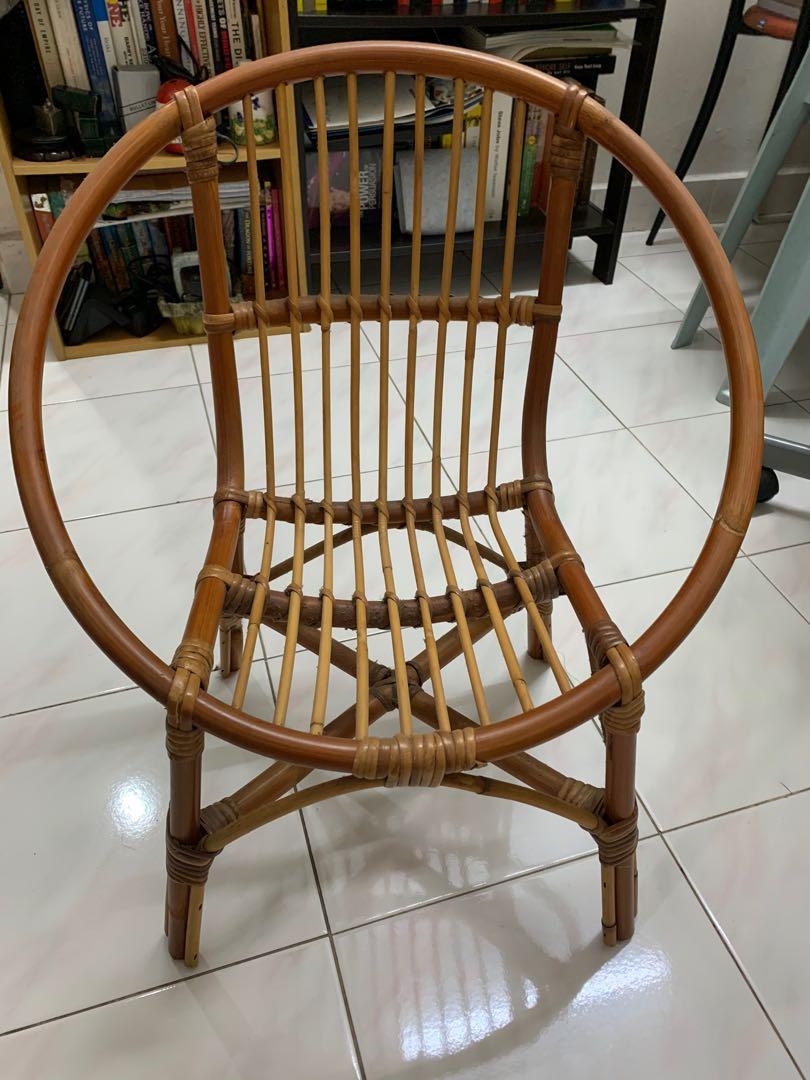 Rattan Kid Chair, Furniture & Home Living, Furniture, Chairs on Carousell