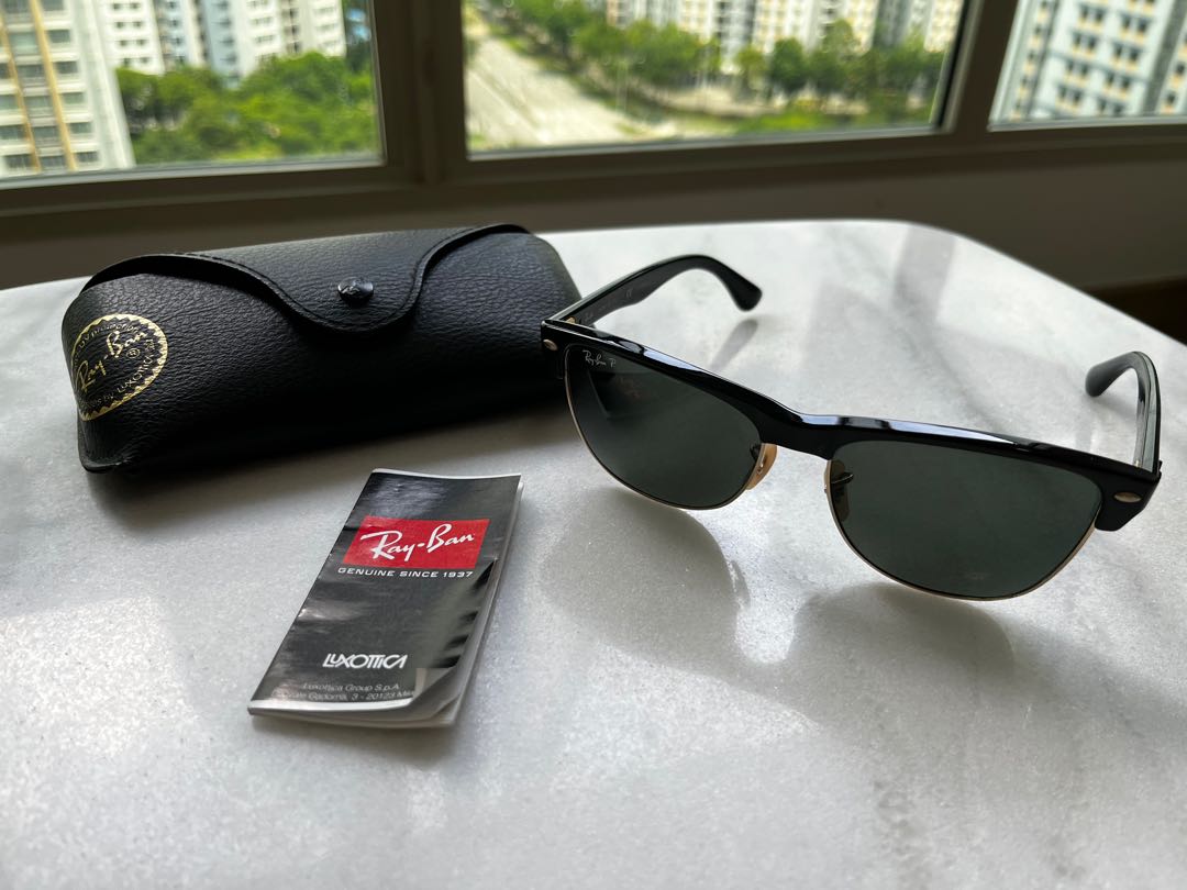 Ray-ban Clubmaster Oversized Sunglasses Polarised, Men's Fashion, Watches &  Accessories, Sunglasses & Eyewear on Carousell