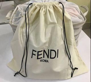 Ready stock: (Large) Fendi drawstring cotton dustbag