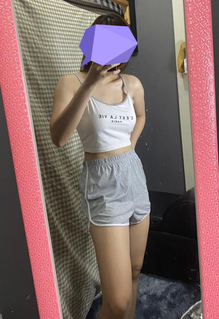 Shein Cotton Jersey Cropped Top and 