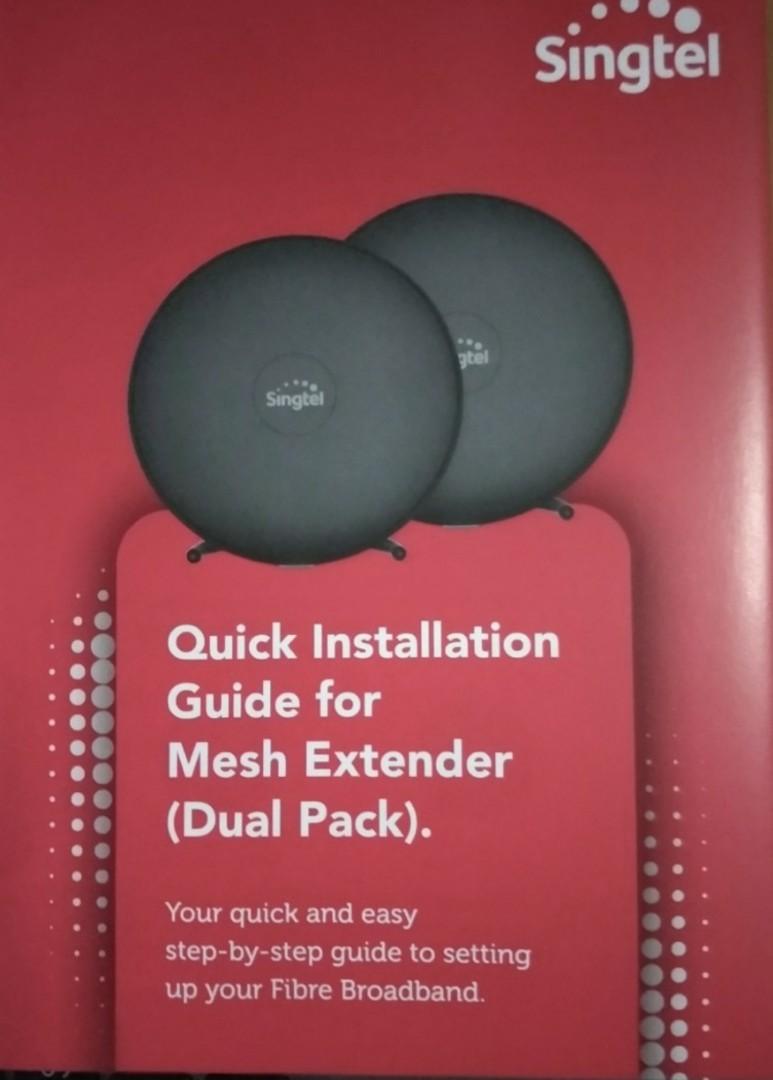 Singtel Mesh Extender AC2600 (Dual Pack), Computers & Tech, Parts & Accessories, Networking on