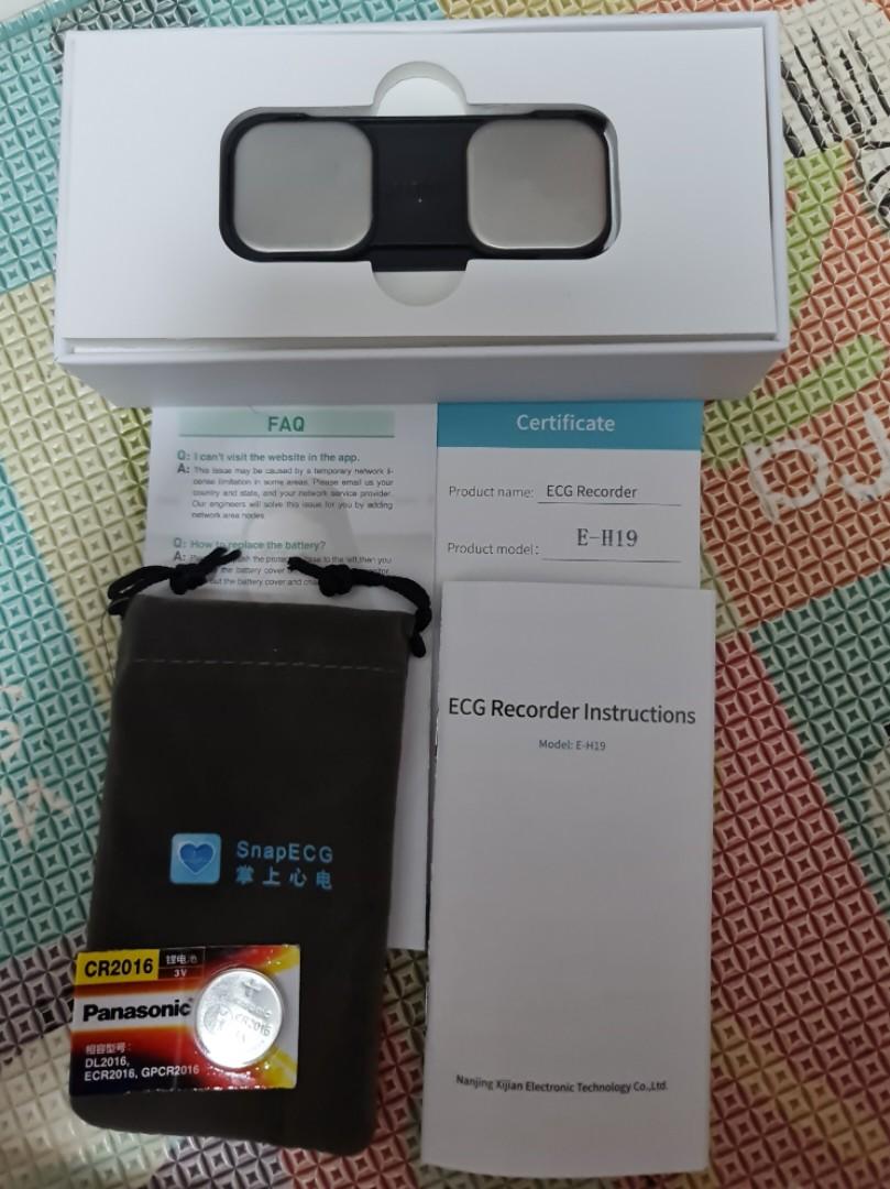 SnapECG ECG Recorder (EH19), Health & Nutrition, Health Monitors