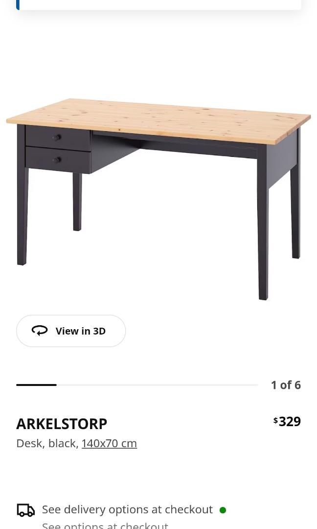 IKEA Solid wood IKEA desk in good condition, Furniture & Home Living, Furniture, Tables & Sets
