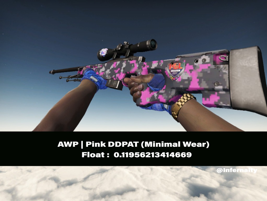 )STICKERS WORTH 30+) AWP Pink DDPAT MW CSGO SKINS KNIVES, Video Gaming