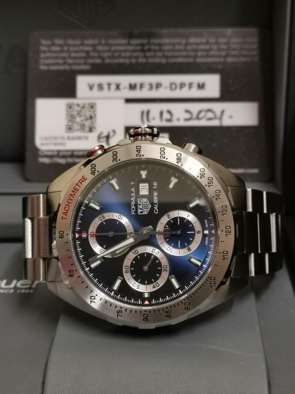 Tag Heuer F1 Automatic Chronograph Calibre 16 CAZ2015.BA0876 44mm Sunburst blue dial for SALE