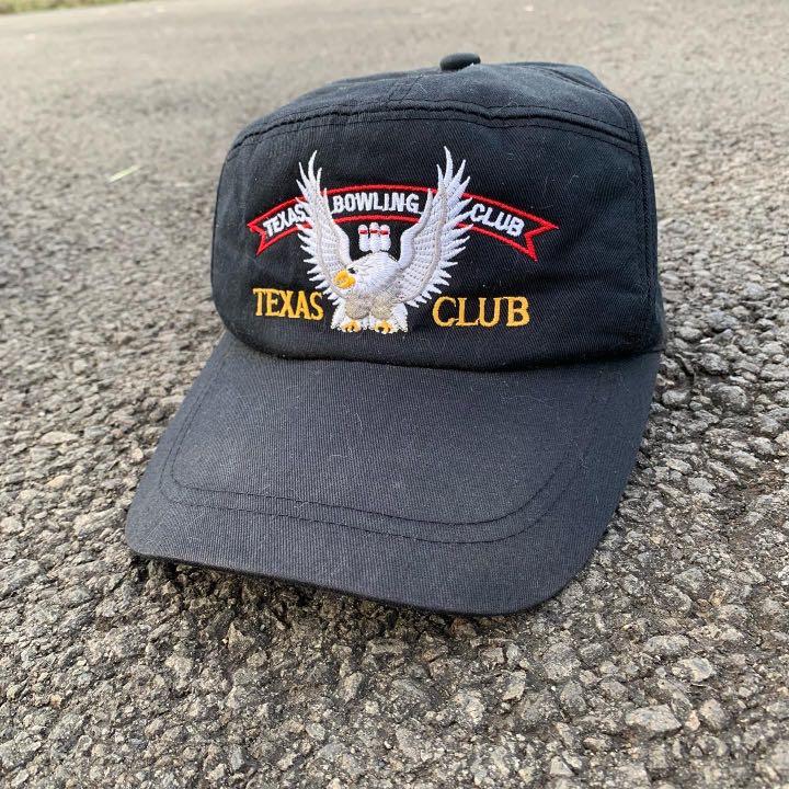 Texas bowling club hat, Fesyen Pria 
