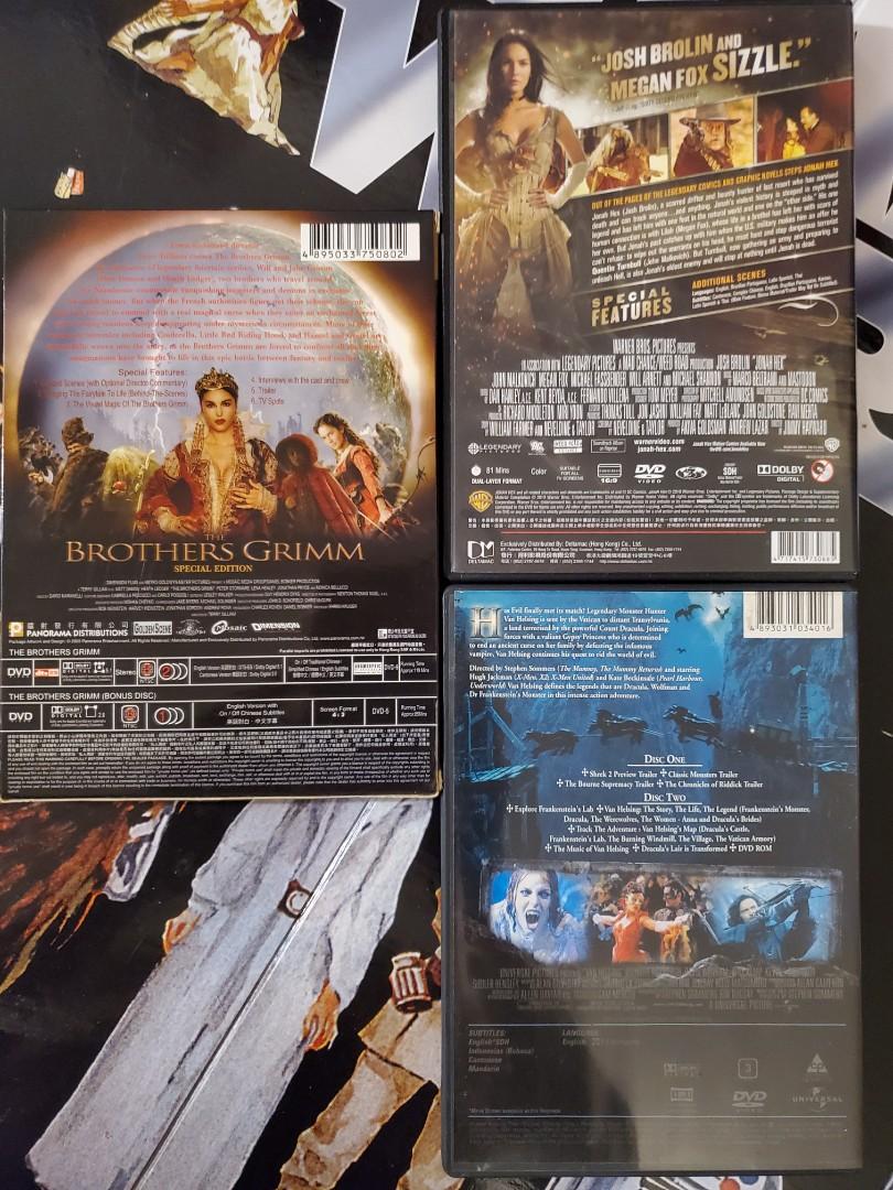 The Brother Grimm / Jonah Hex / Van Helsing dvd, 興趣及遊戲, 音樂