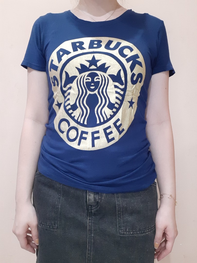 T-shirt Starbucks, Fesyen Wanita 