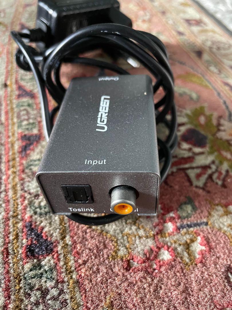Ugreen optical (S/PDIF) to mini jack converter, Computers & Tech, Parts
