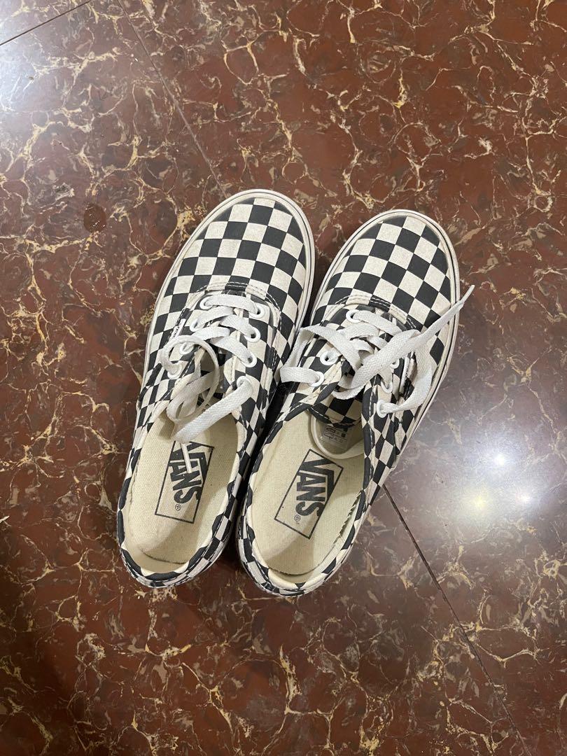 Vans authentic checkerboard on sale platform