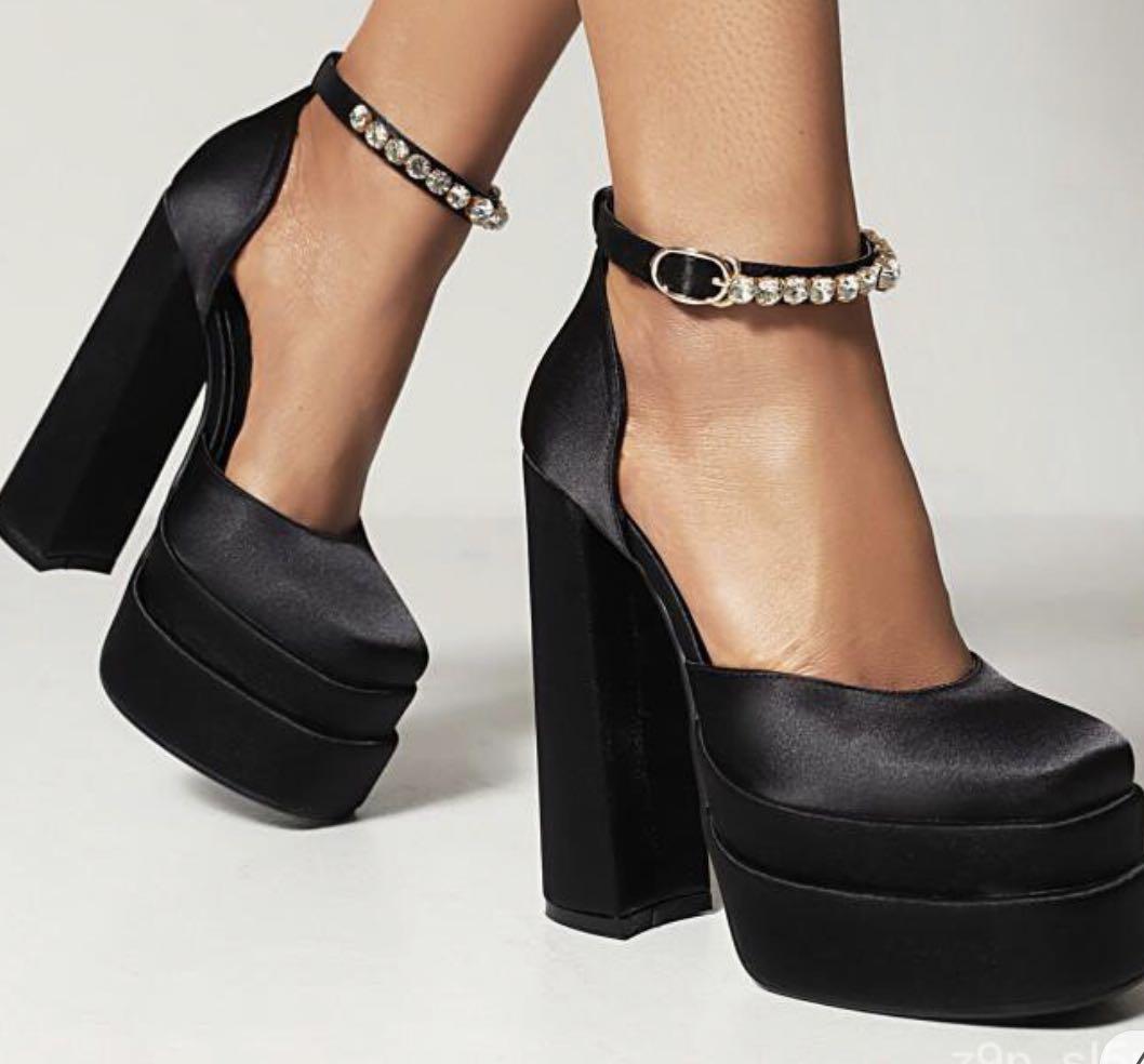 Versace Platform Heels Dupe, Women's Fashion, Footwear, Heels on Carousell