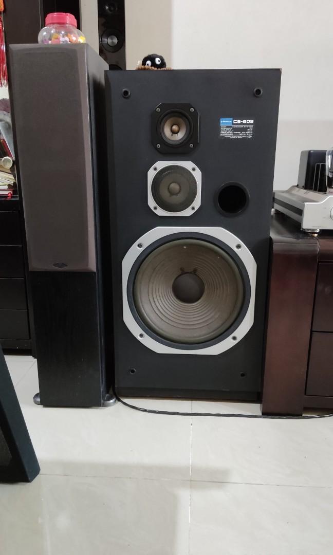 Vintage Pioneer speakers CS609 Three way 12in bass woofer., Audio